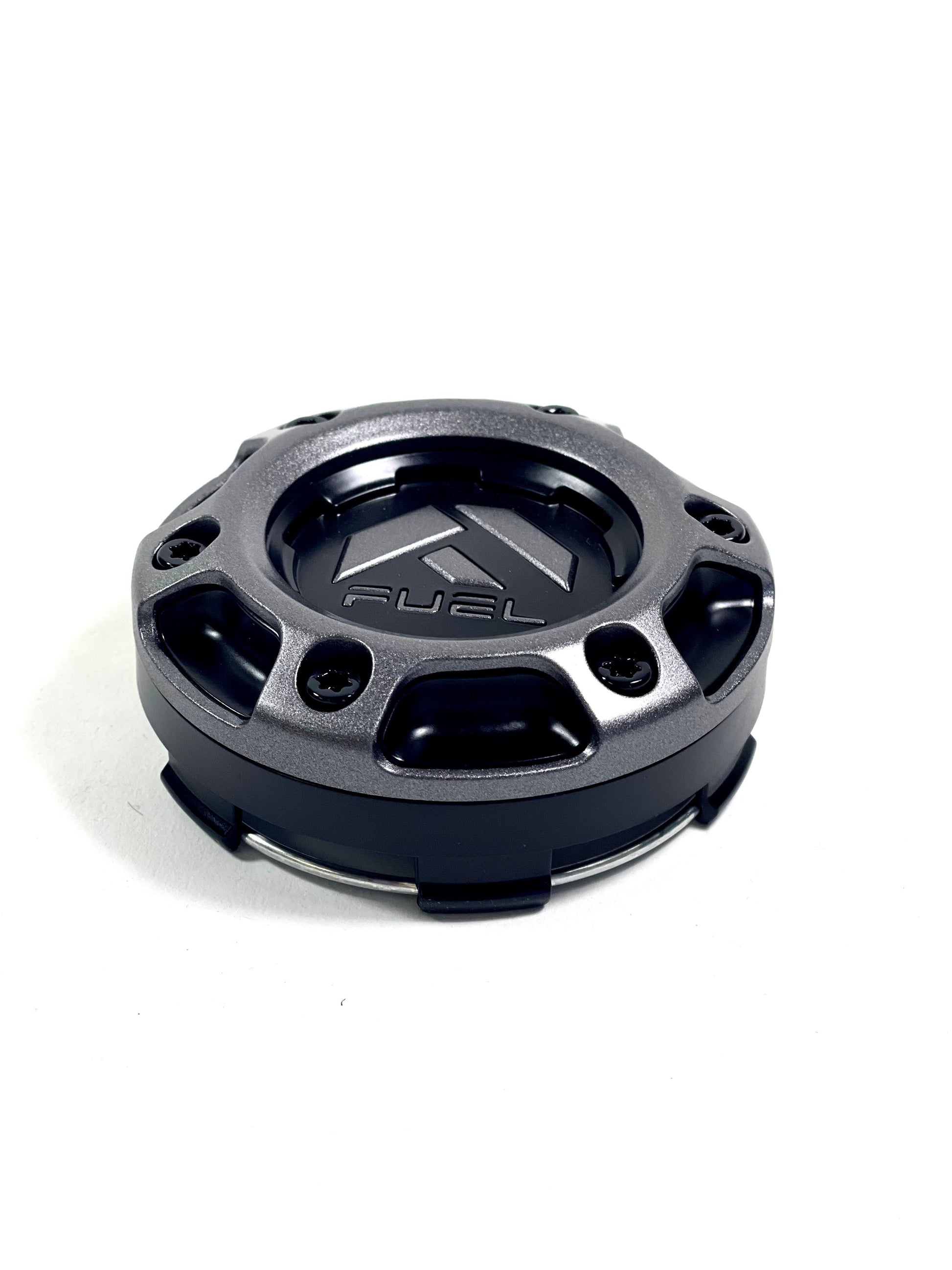 Fuel Wheels Gloss / Black Rivets Center Cap # 1004-68GD (4 CAPS) 5 / 6 LUG