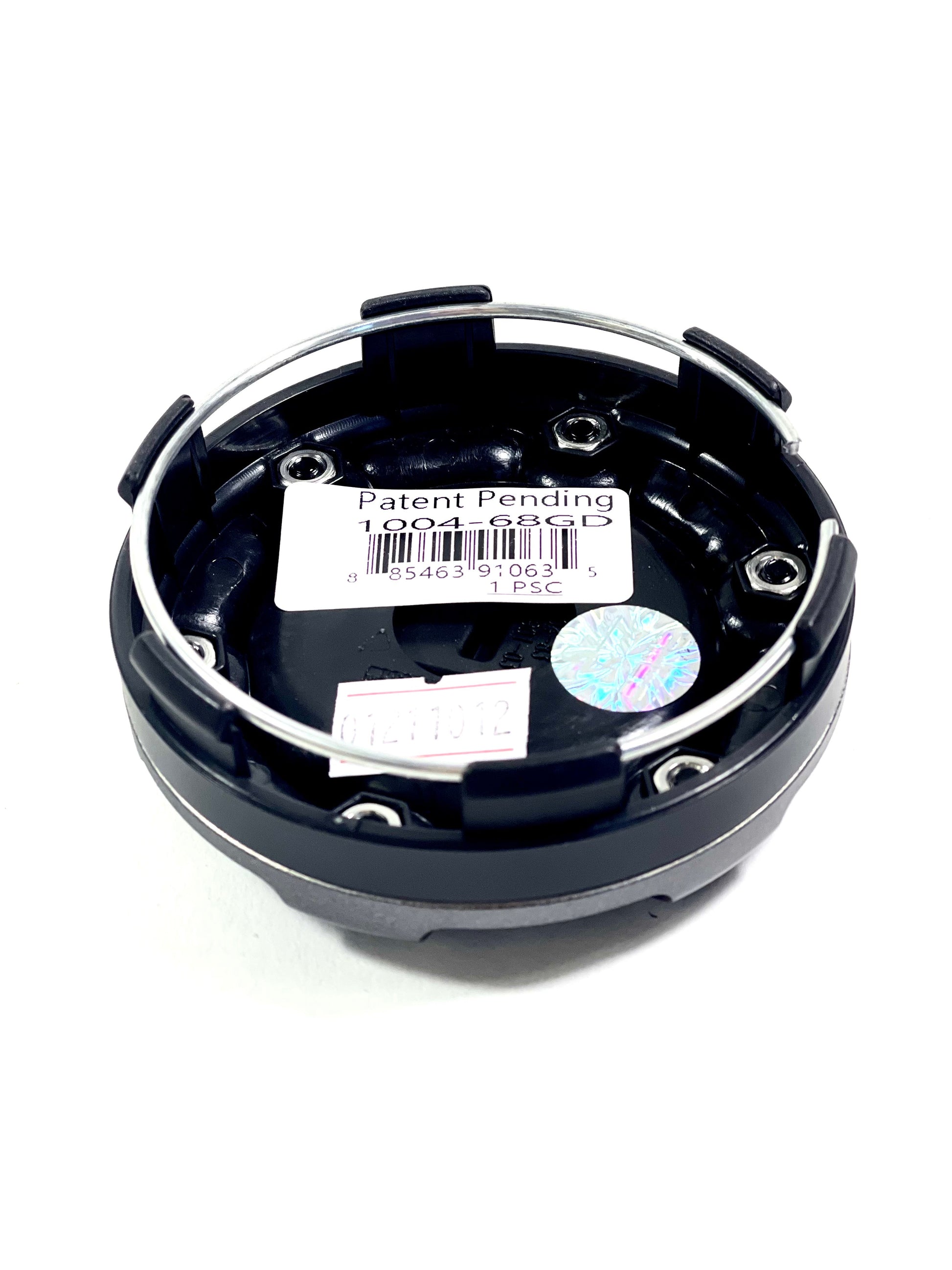 Fuel Wheels Gloss / Black Rivets Center Cap # 1004-68GD (1 CAP) 5 / 6 LUG
