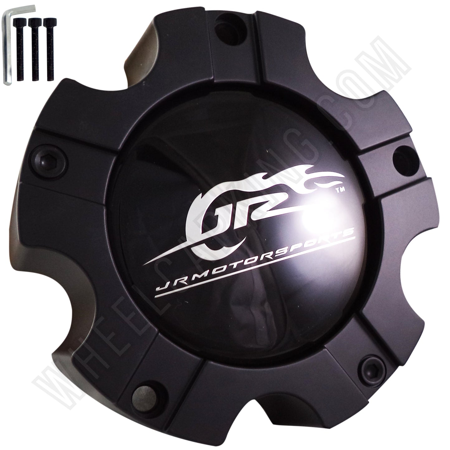 JR Motorsports Flat Black Custom Wheel Center Cap # CAP M-562 (4 CAPS)
