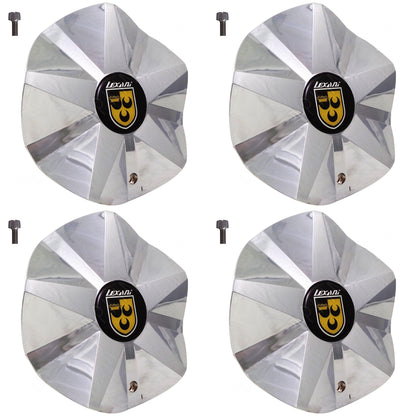 Lexani Wheels 'MARQUI' Chrome Custom Wheel Center Cap # LEXANI K2 (4 CAPS)