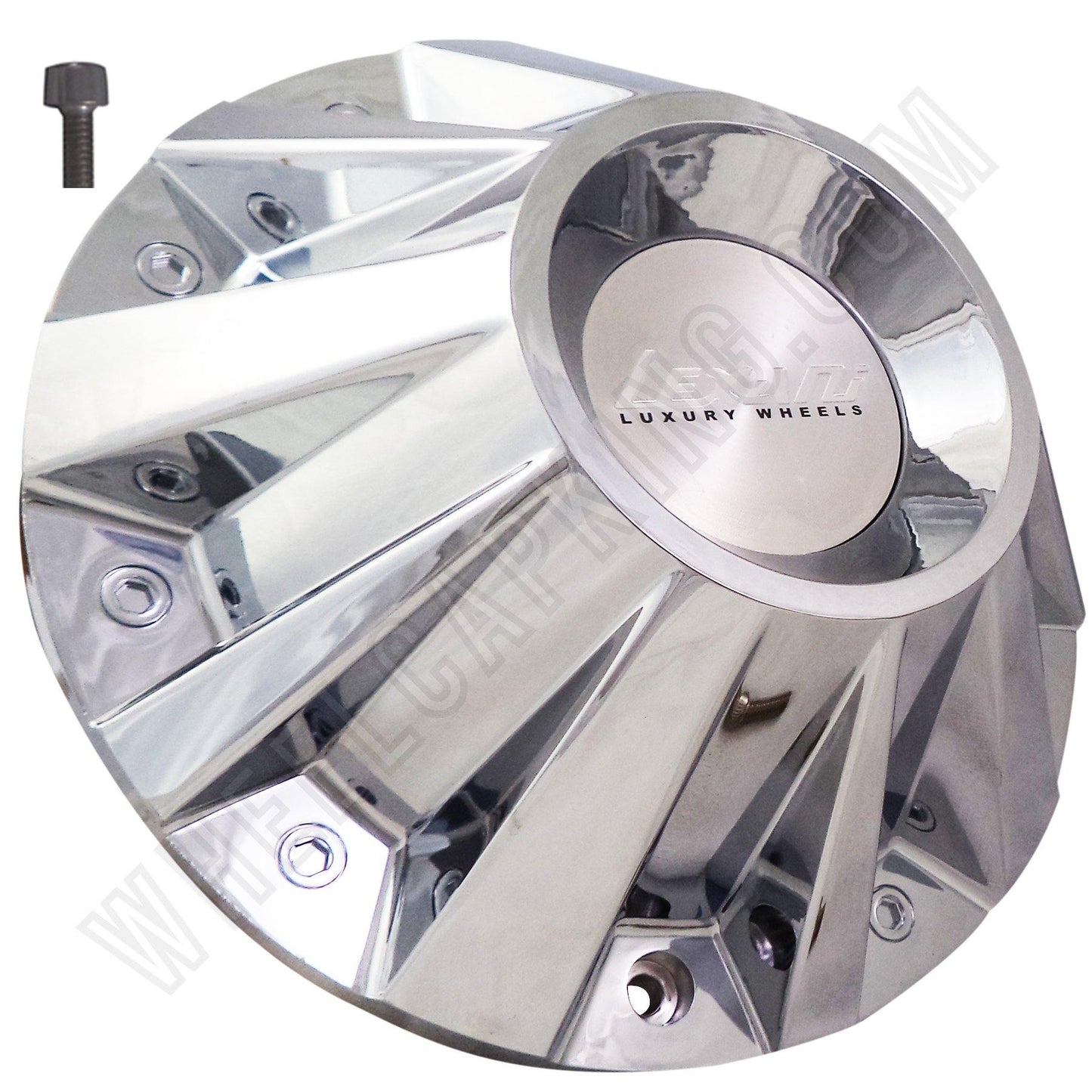 Lexani Wheels 'VERTEC' Chrome Custom Wheel Center Cap # MS-CAP-L164 (1 CAP)