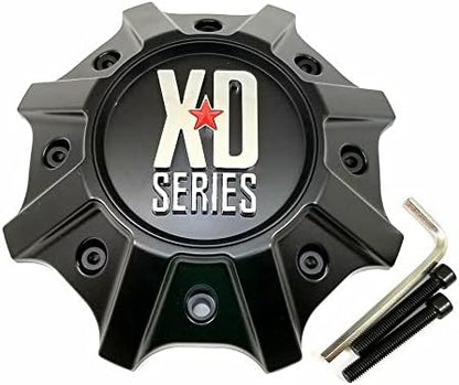 XD XD825 8X170 TALL CAP - MATTE BLACK - M-1015MB-A Wheel Center Cap (1Pc)