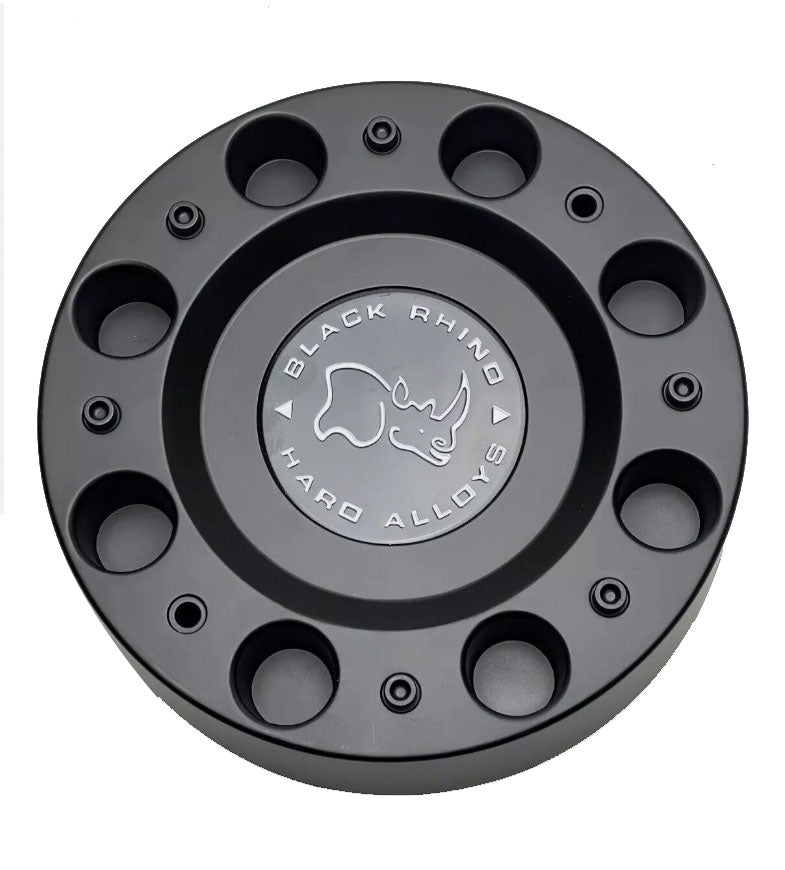 Black Rhino M-1049 Matte Black Wheel Center Caps (Set of 4)