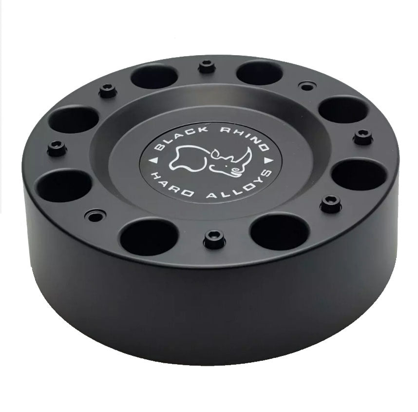 Black Rhino M-1049 matte black center cap angled view