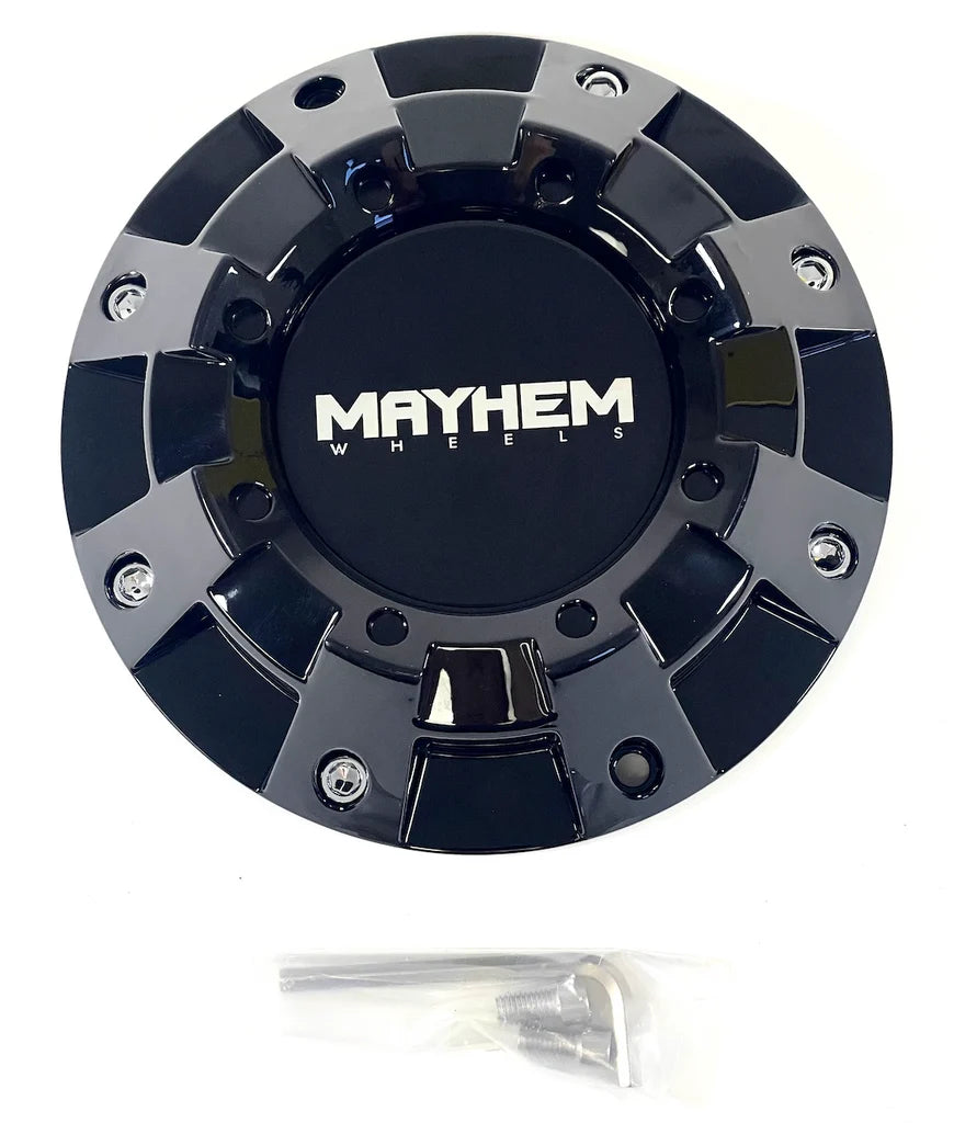 MAYHEM Monster 8100 Gloss Black Wheel Center Cap 81492090F-1 C108100BN (1Pc)
