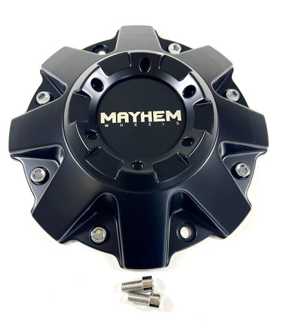 MAYHEM Tank Assault Matte Black Wheel Center Cap C108040B01 C108010MB01 (1Pc)