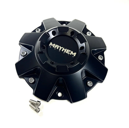 MAYHEM Tank Assault Matte Black Wheel Center Cap C108040B01 C108010MB01 (1Pc)