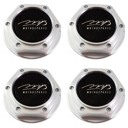 MB Motorsports Wheels Polished Custom Wheel Center Cap # BC-595B (4 CAPS)