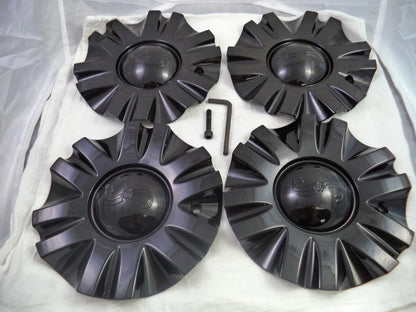Four SSC Sears MCD8243YA01 gloss black caps