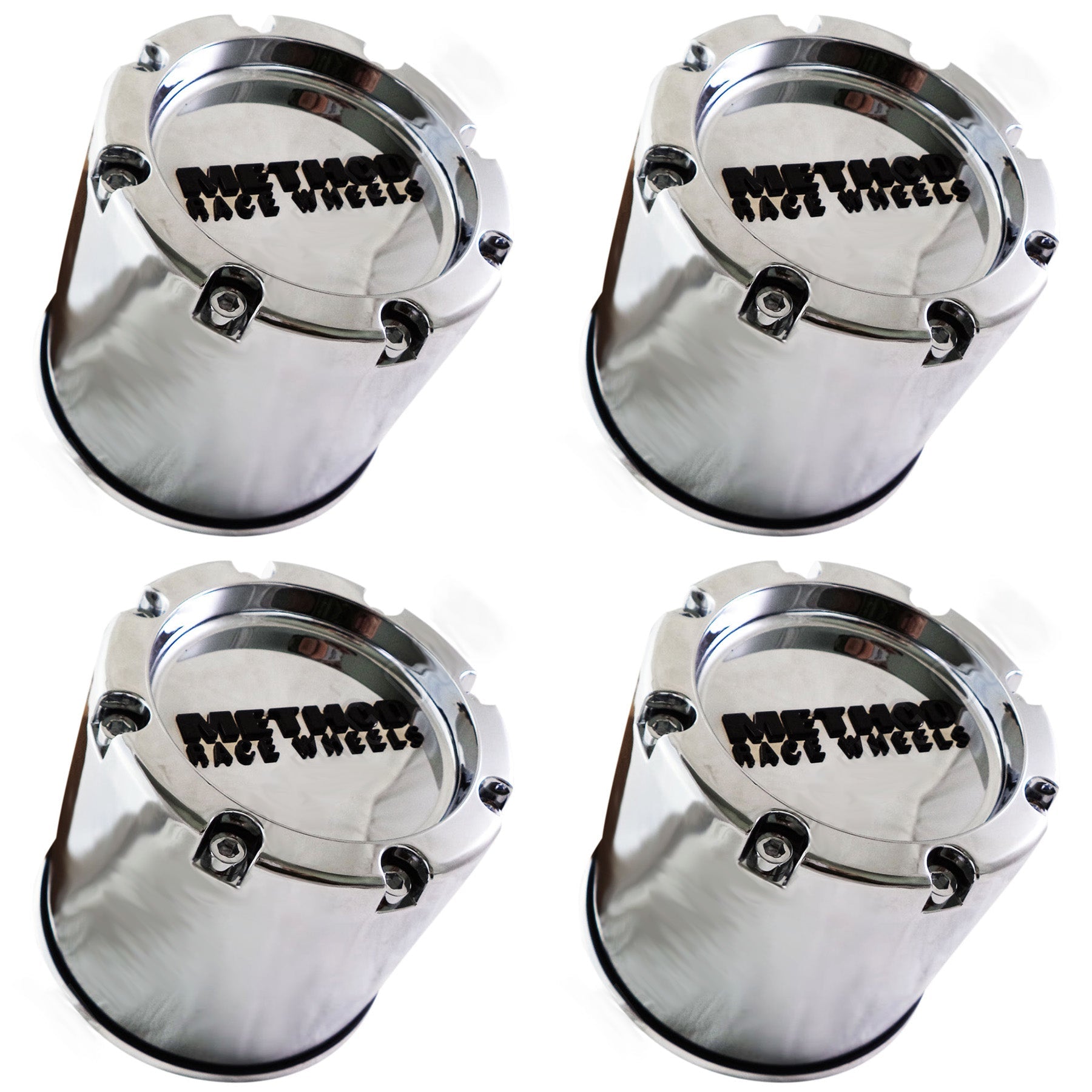 Method Chrome Wheel Center Caps Fits 8 LUG Wheel # 1524B140-ZL (4 CAPS)