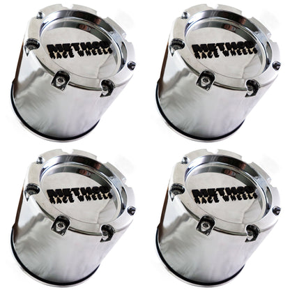 Method Chrome Wheel Center Caps Fits 8 LUG Wheel # 1524B140-ZL (4 CAPS)