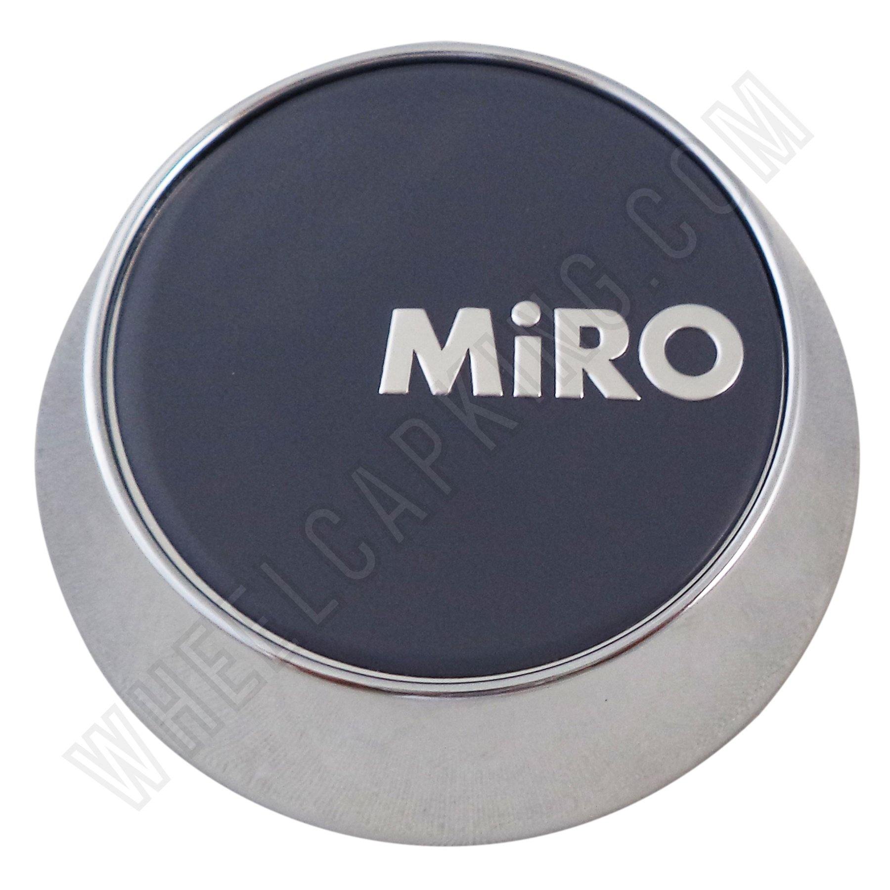 Miro Wheels Chrome / Grey Custom Wheel Center Cap # MG-P1122 (4 CAPS)