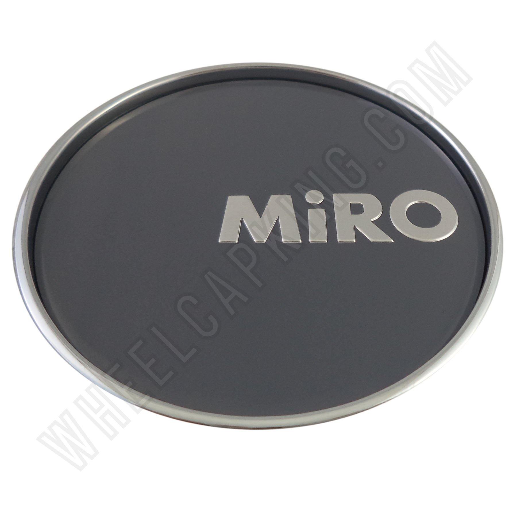 Miro Wheels Chrome / Grey Custom Wheel Center Caps # MG-P1006H / SJ811-10 (1 CAP)