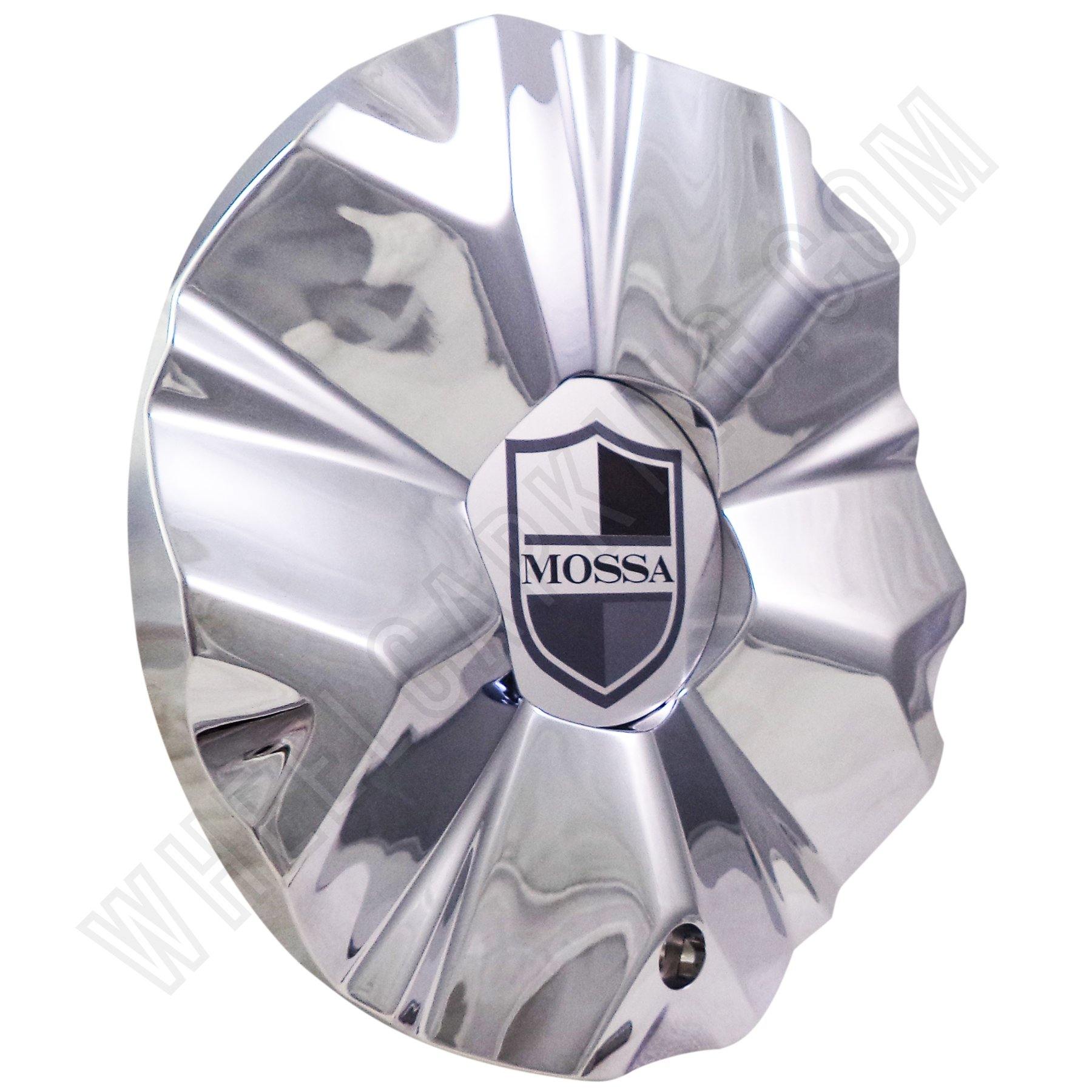 Mossa Wheels Chrome Custom Wheel Center Caps # 748-RWD /MS-CAP-L194 (1 CAP)