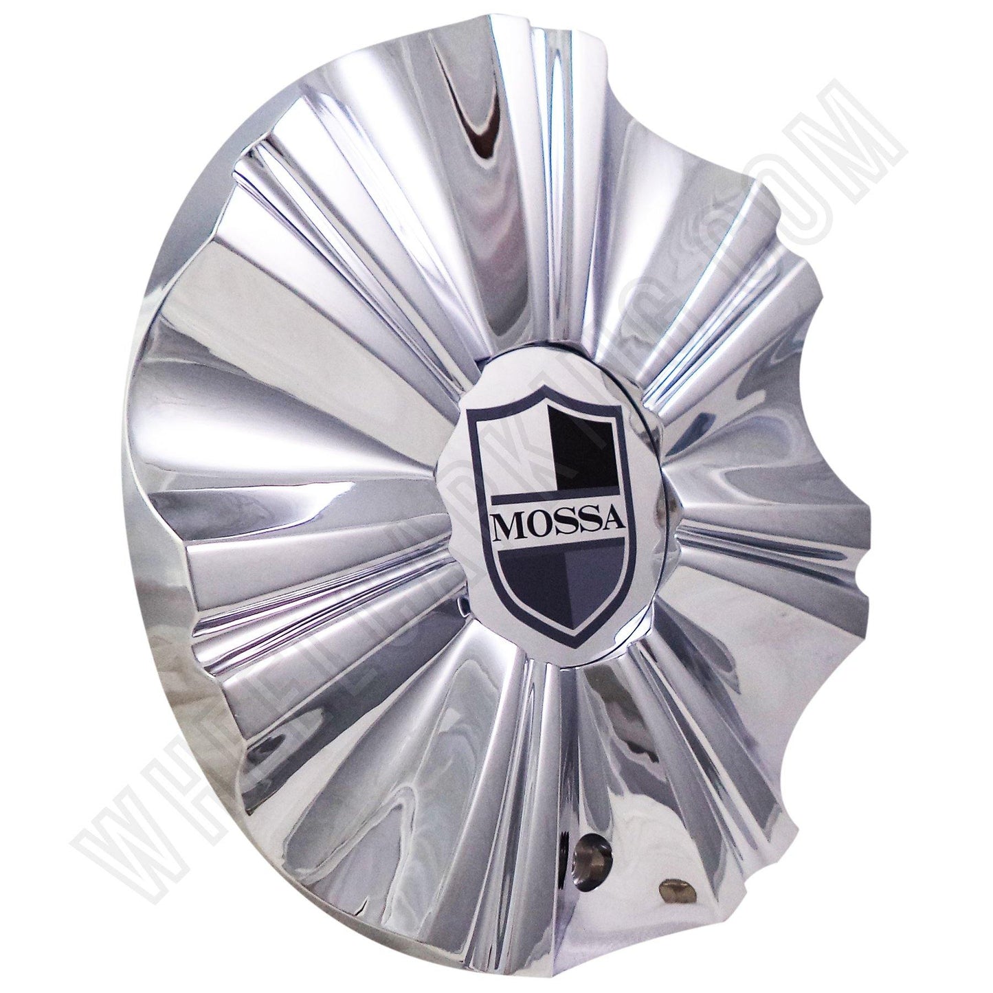 Mossa Wheels Chrome Custom Wheel Center Caps # 749-RWD /MS-CAP-L195 (4 CAPS)