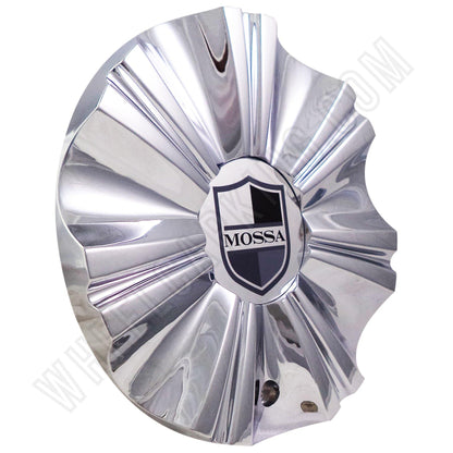 Mossa Wheels Chrome Custom Wheel Center Caps # 749-RWD /MS-CAP-L195 (4 CAPS)