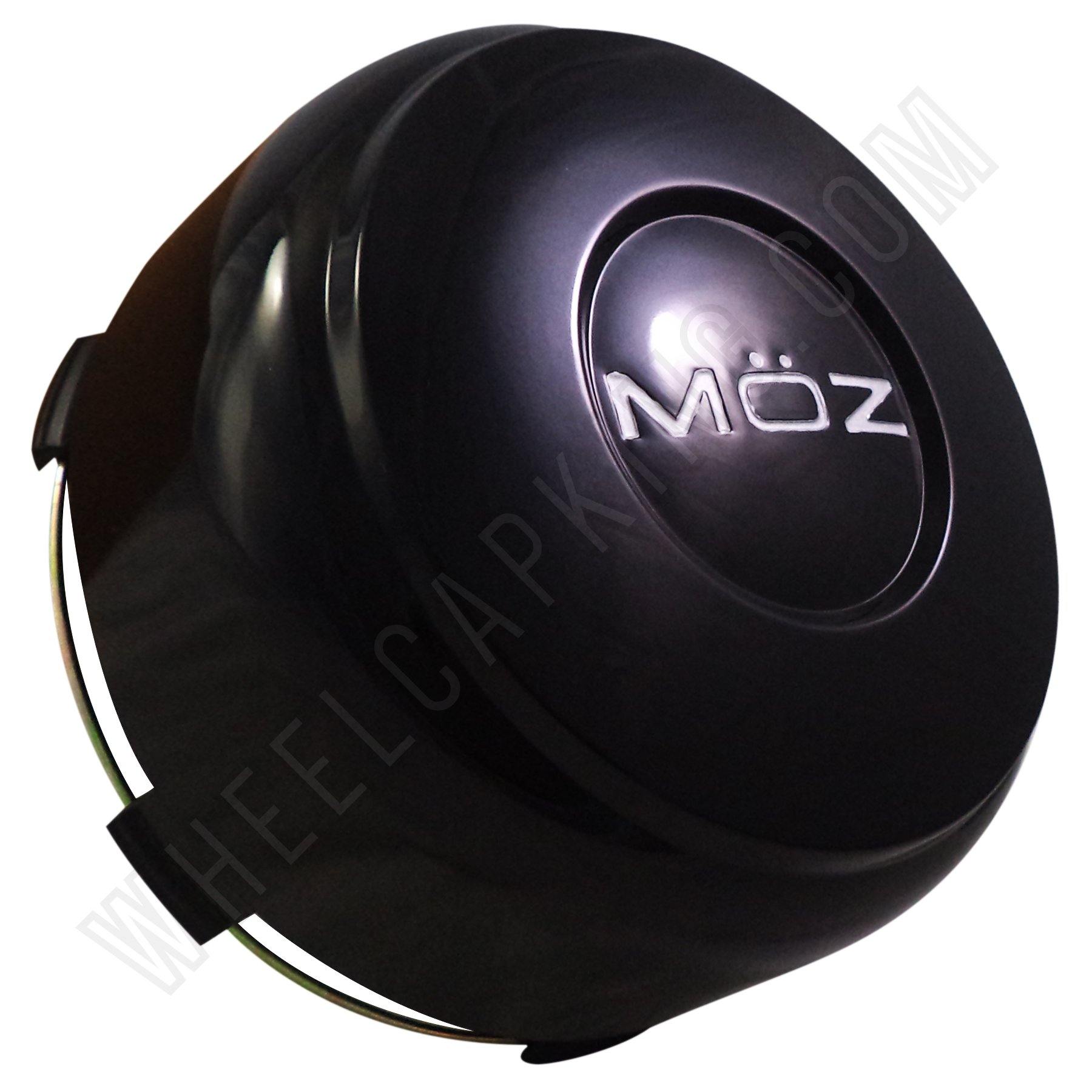 Moz Wheels Gloss Black Custom Wheel Center Cap # 2001-13 (1 CAP)