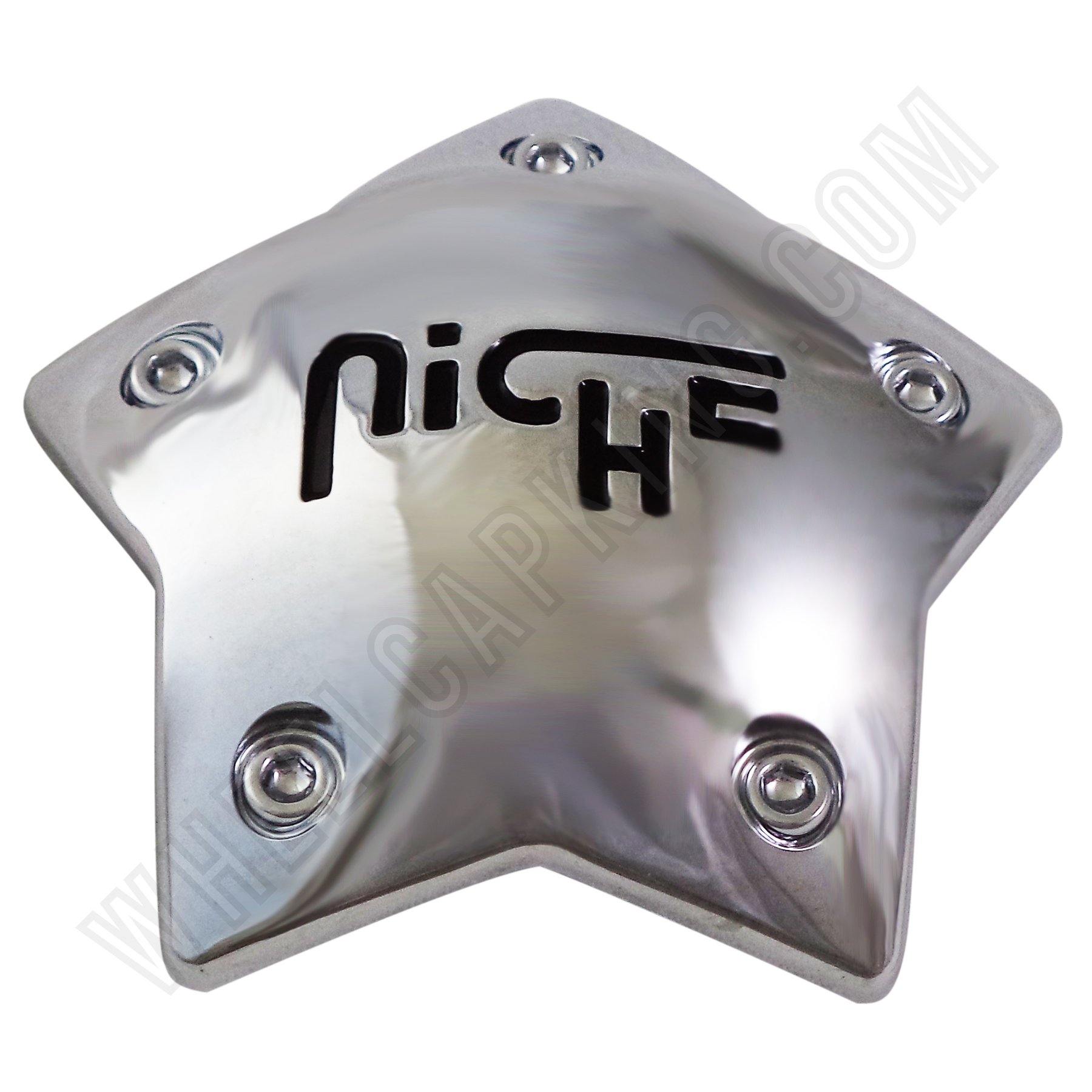 Niche Thrust Wheels Chrome Custom Wheel Center Cap # 7550-35 (1 CAP)