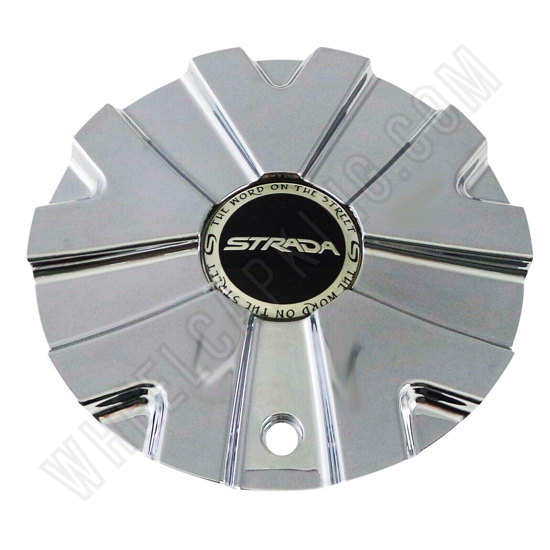 Strada Wheels Chrome Custom Wheel Center Cap # P5193-2285-CAP (1 CAP)