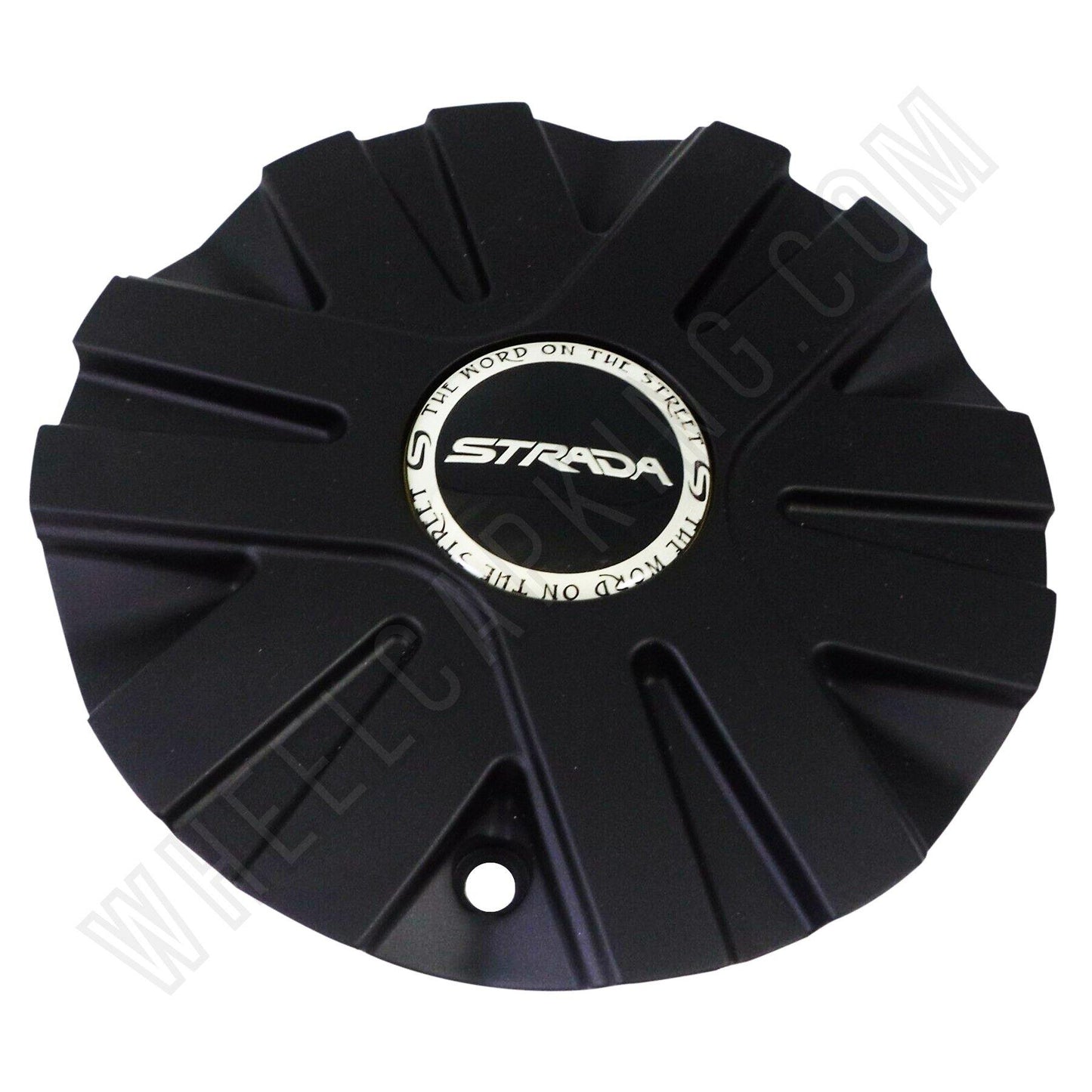Strada Wheels Flat Black Custom Wheel Center Cap # P6047-2495-E3-CAP (1 CAP)