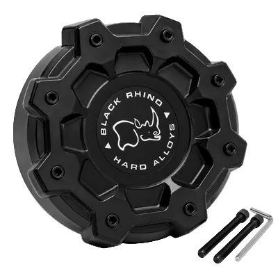 Black Rhino PSC014BLA matte black center cap front view