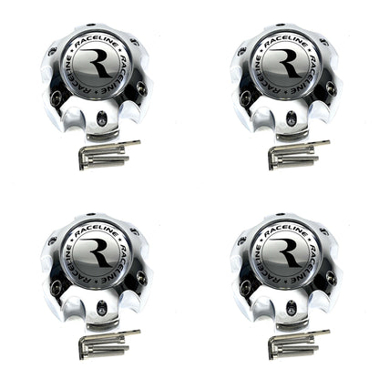 Raceline Wheels 311163 / PD-CAPSX-P981-6H2 Wheels Chrome Custom Wheel Center Caps (4 CAPS) 6 LUG