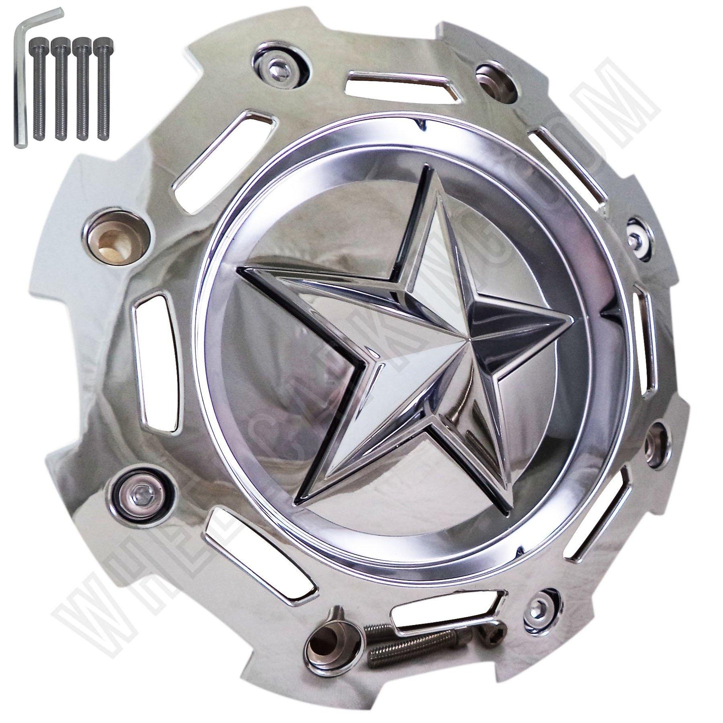 Rockstar by KMC Wheels Chrome Custom Wheel Center Cap Caps # SC-190 / S1004-04 / SC-198 NEW!!