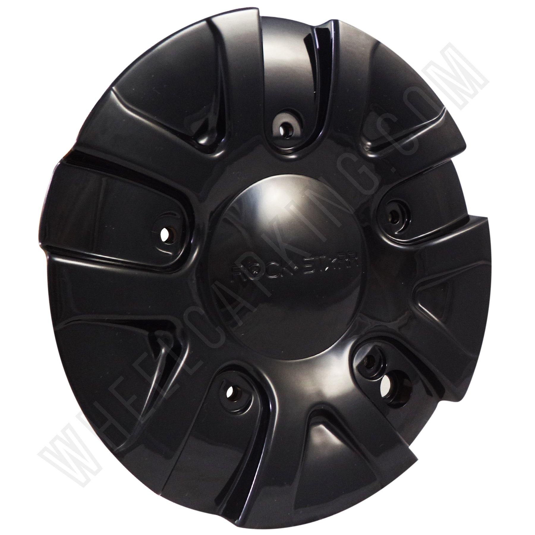 ROCKSTARR Alloy Wheels Gloss Black Custom Wheel Center Caps # C-139 (4 CAPS)