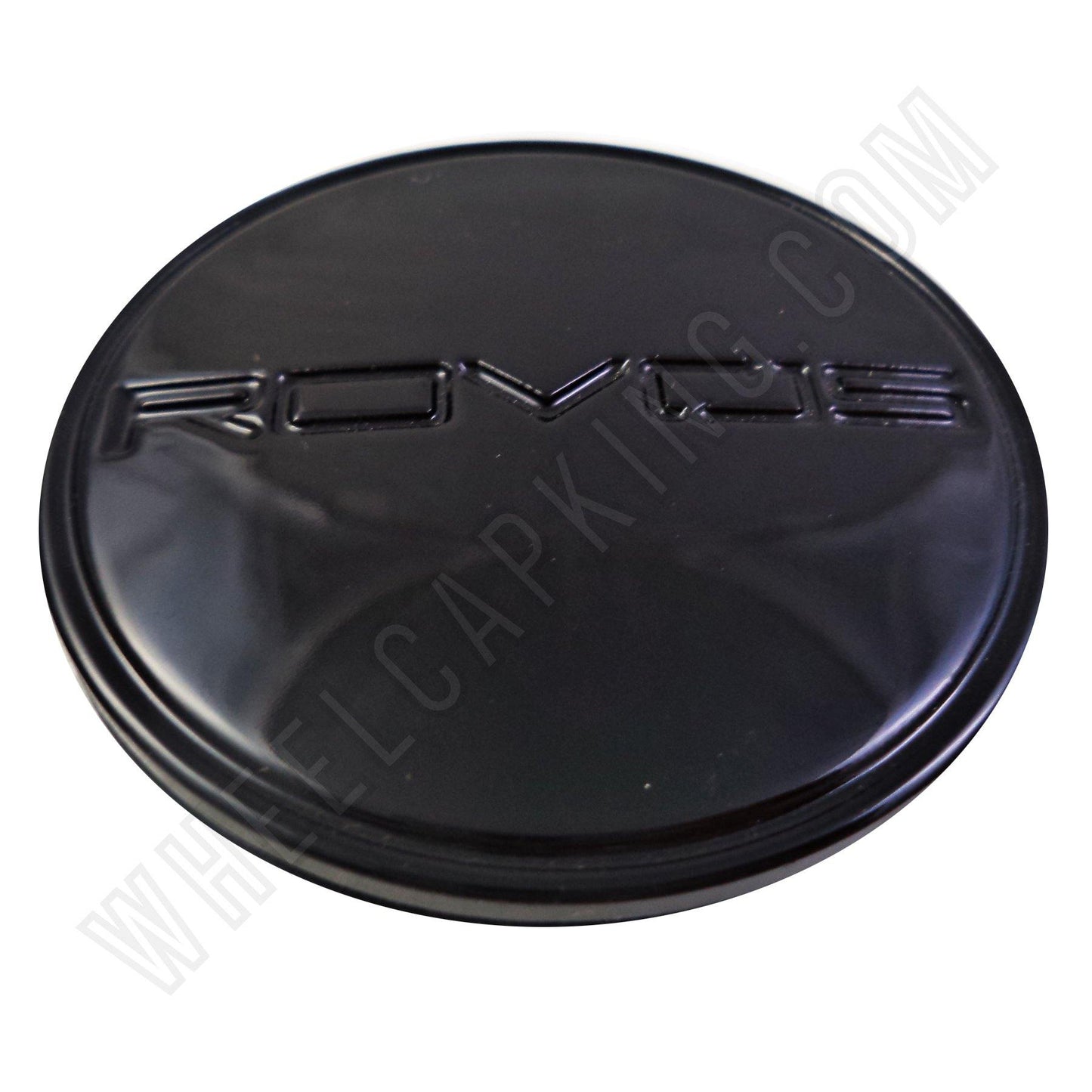 Rovos Wheels Gloss Black Logo Custom Wheel Center Cap # 188 (4 CAPS)