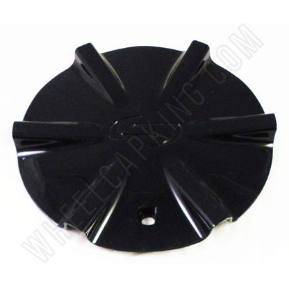 Strada Wheels Gloss Black Custom Wheel Center Cap Caps # S07 / 6462295F-2 (1 CAP)