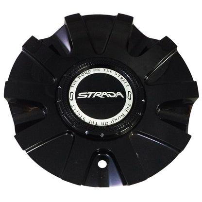 Strada Wheels Gloss Black Custom Wheel Center Cap # S20 / 11512285F-1 (1 CAP)
