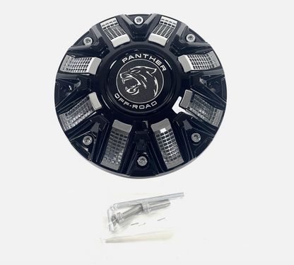 Panther / Ballistic Gloss Black Chrome Wheel Center Cap CAP OR-D3 CAP OR-D + screws