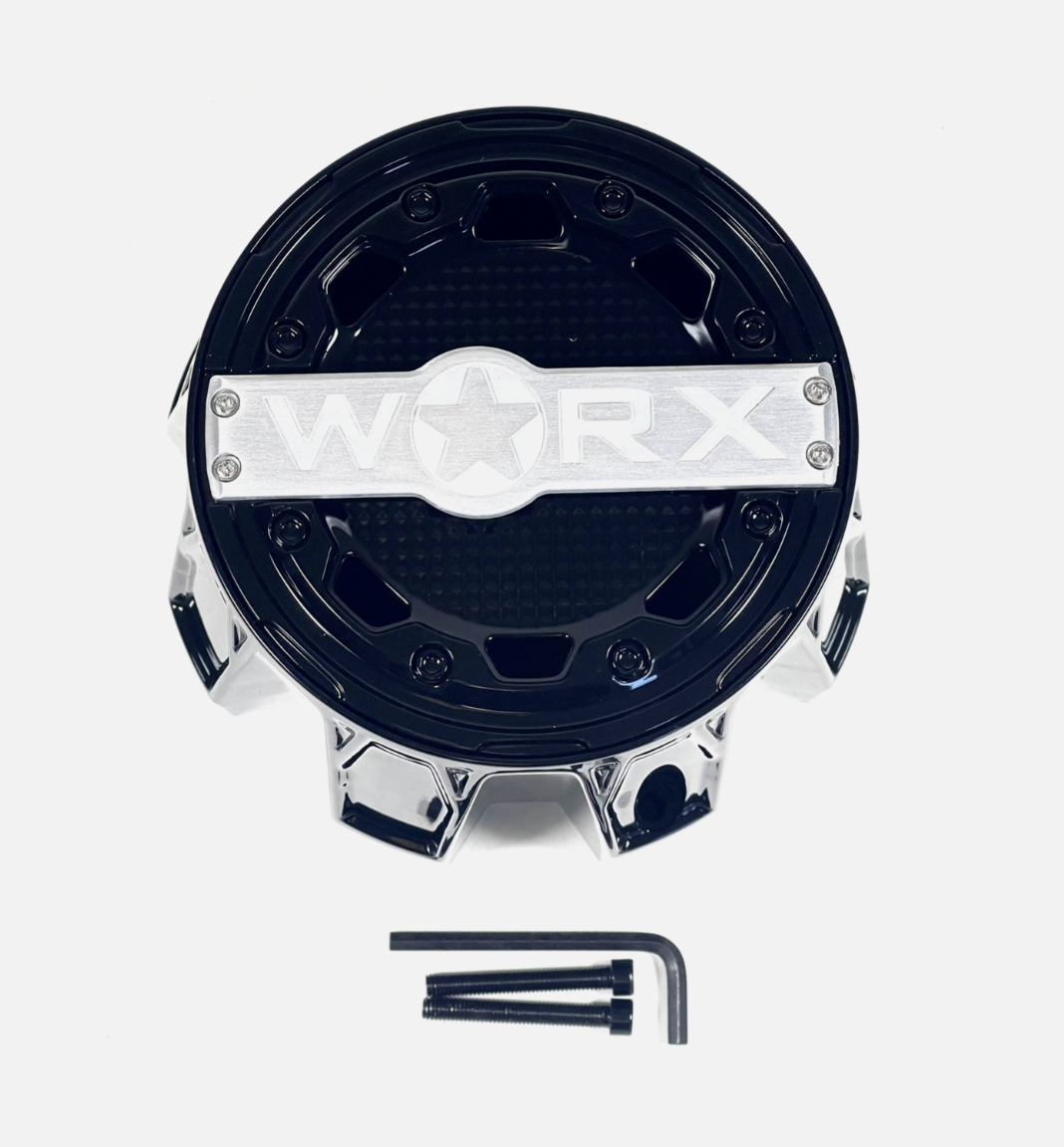 WORX / Ultra Motorsports Gloss Black Wheel Center Cap WRX-0087BKL / A89-0087BKL