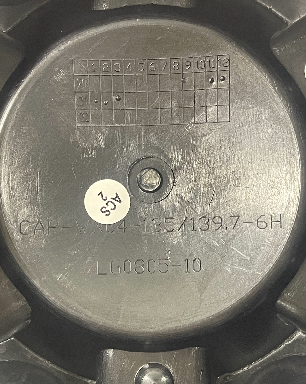 Ballistic Wheel Center Cap Wheels Flat Black # CAP-WX04-135 / 139.7-6H / WX04