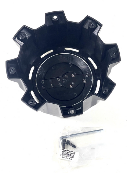 WORX / Ultra Motorsports Gloss Black Wheel Center Cap WRX-0089RB / A89-0089RB (4 CAPS)