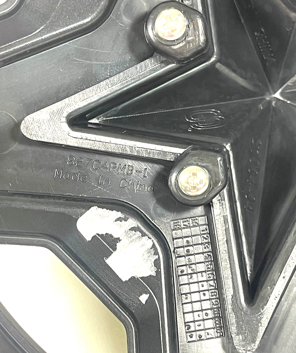XD Series Black Wheel Center Cap XS827 Rockstar III RS3 XD827 RS3 827CAPMB-1 / T116L188