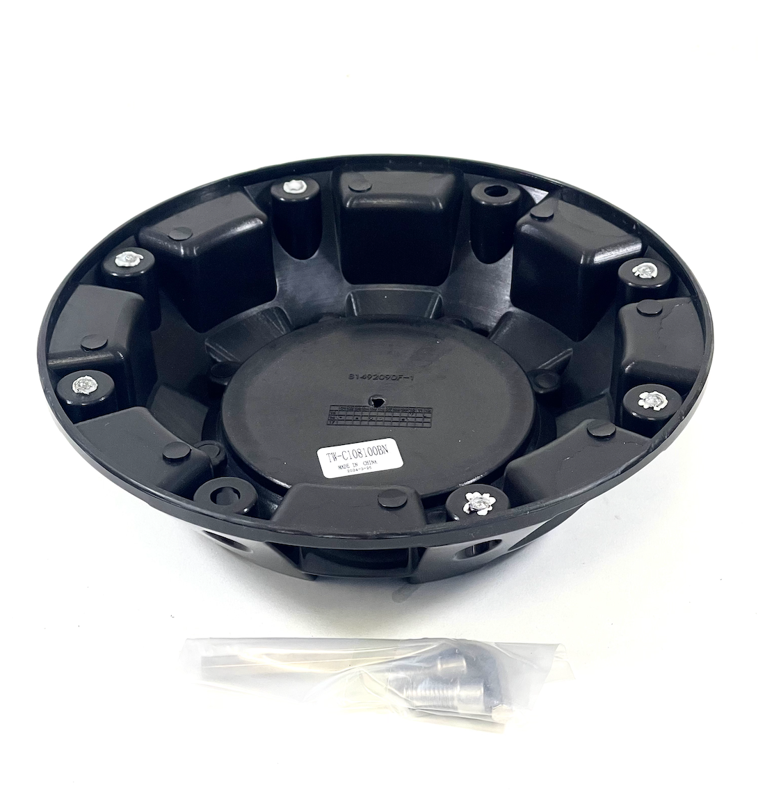 MAYHEM MONSTER SERIES 8100 GLOSS BLACK WHEEL RIM CENTER CAP 81492090F-1 C108100B (4 CAPS)