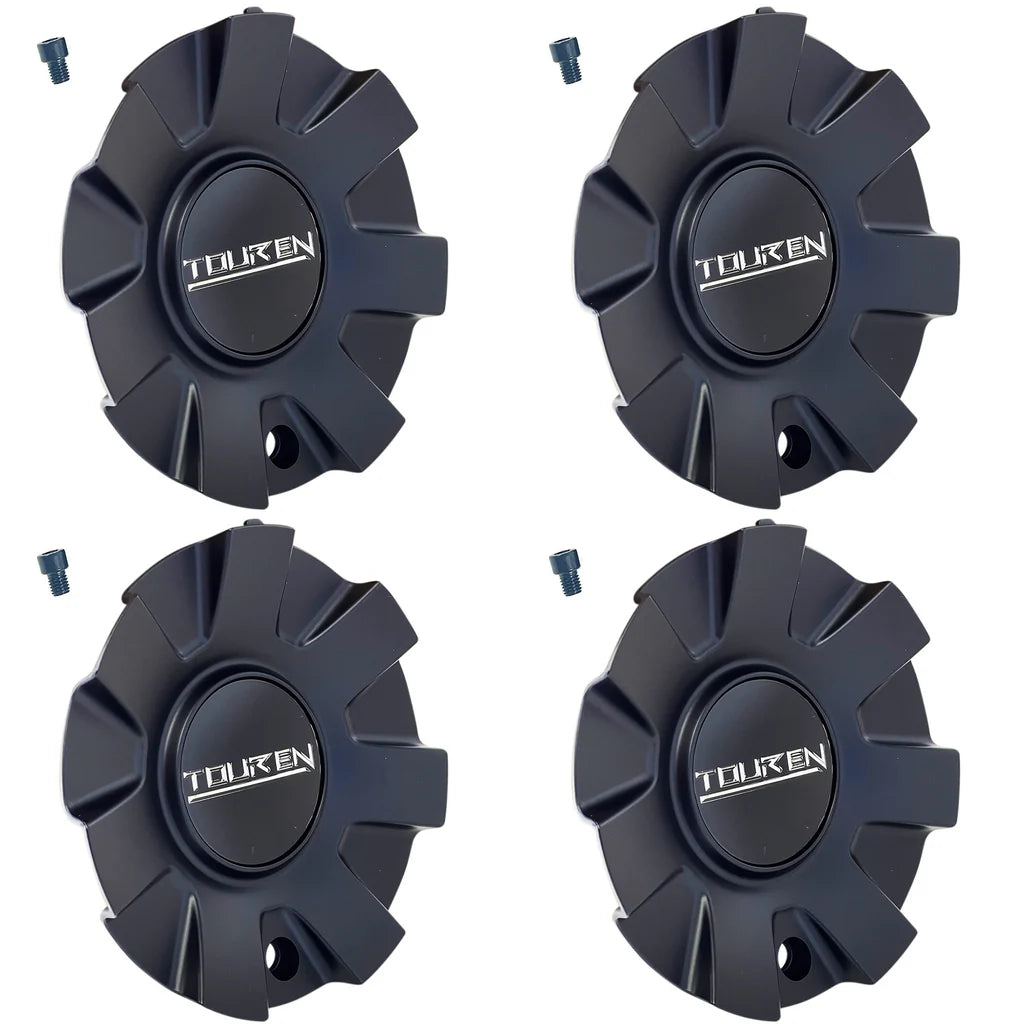 Set of four TOUREN C1032602G chrome wheel center caps