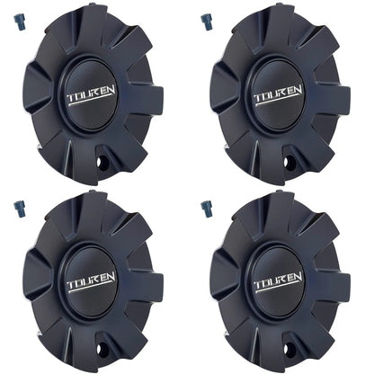 Set of four TOUREN C1032602G chrome wheel center caps