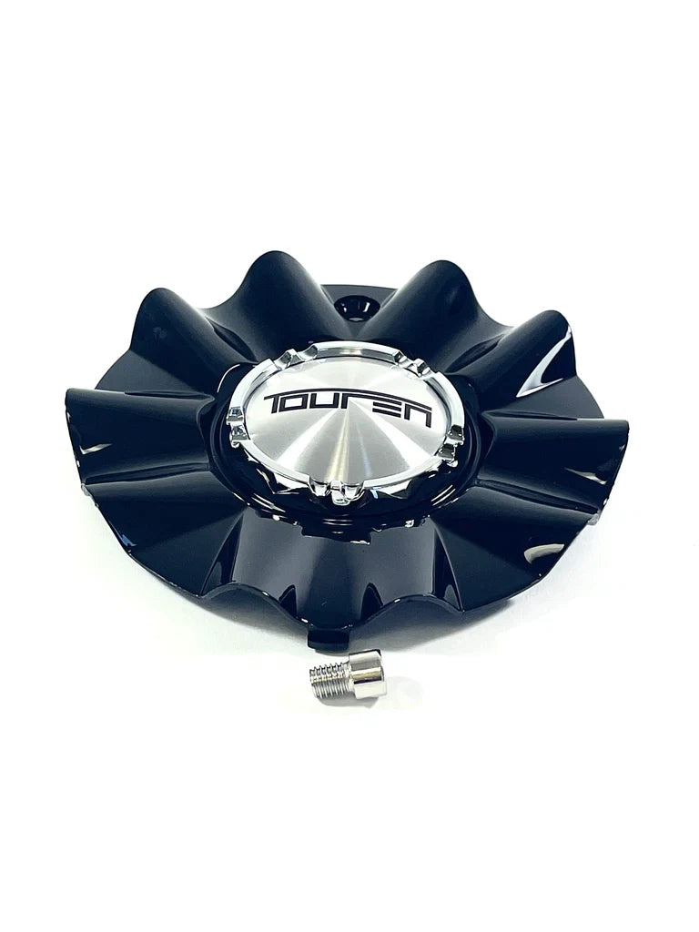 C103222B gloss black wheel center cap
