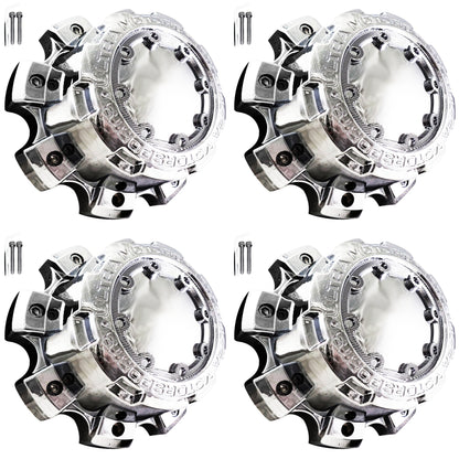 Ultra Wheels Chrome Custom Wheel Center Caps # 89-9880 / C800804 (4 CAPS)