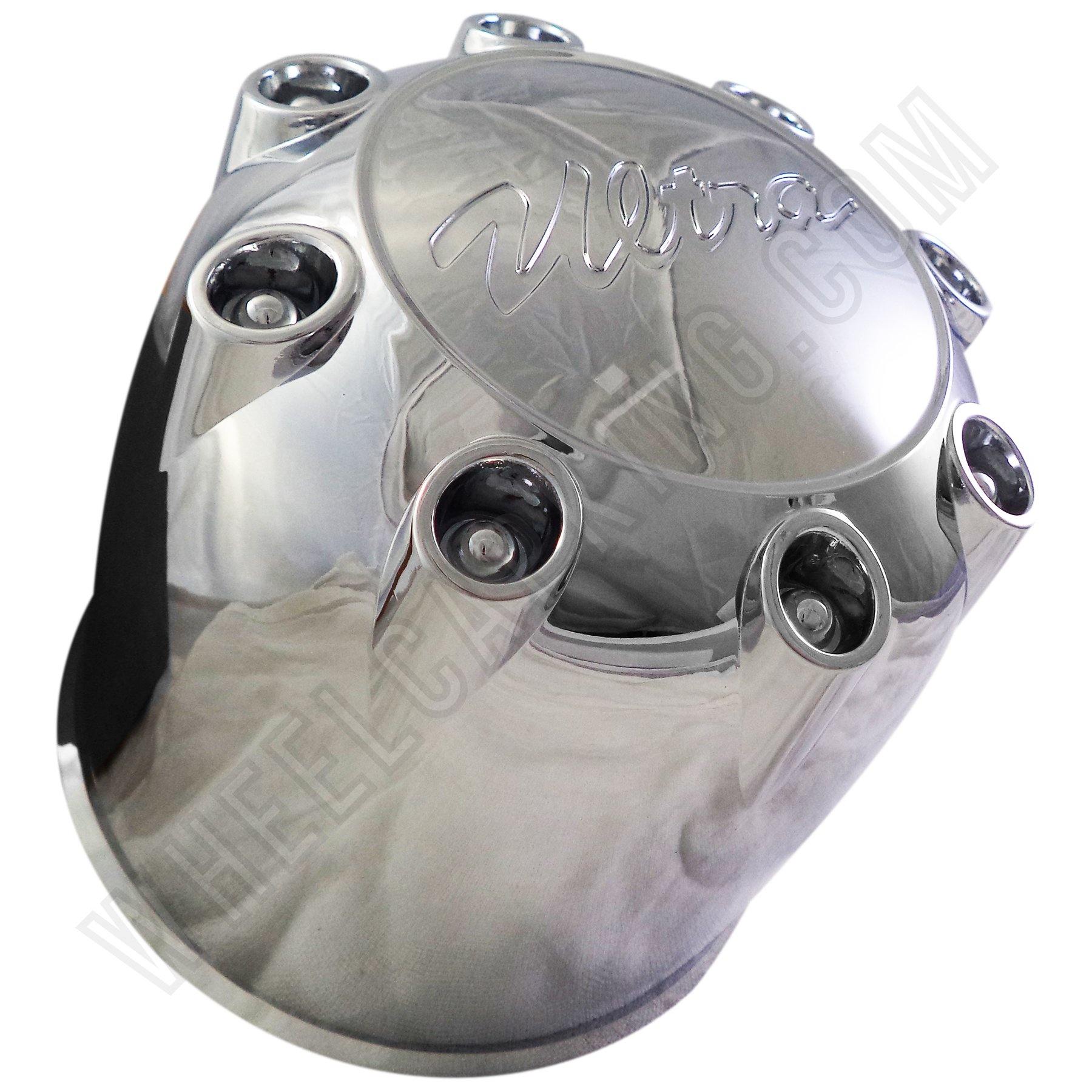 Ultra Motorsports Chrome Custom Wheel Center Cap Caps, # 89-8114 (4 CAPS)