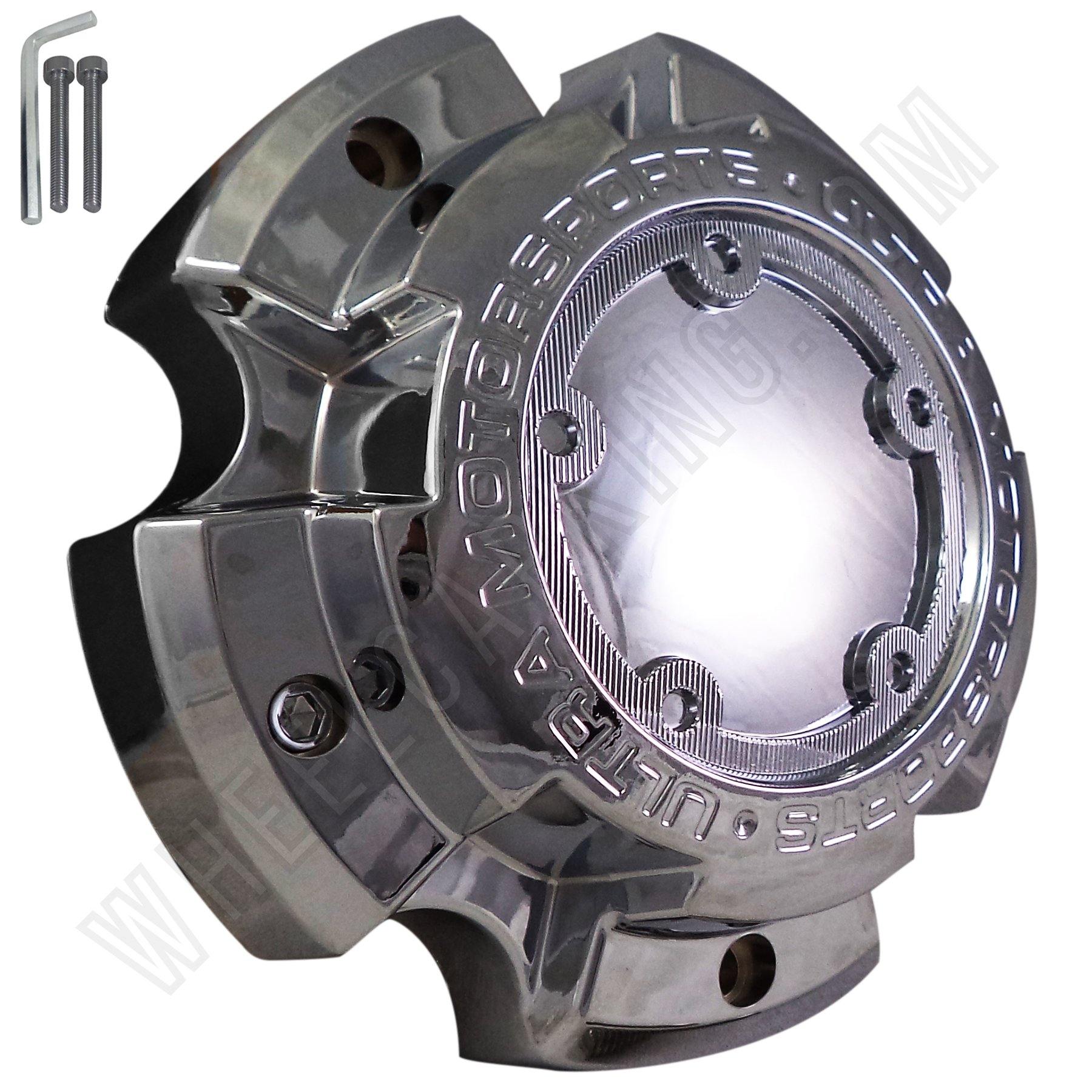 Ultra Wheels Chrome Custom Wheel Center Cap # A89-9855 / 51241680F-4 (1 CAP)