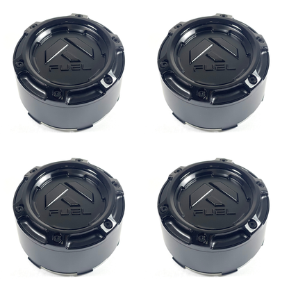 Fuel Gloss Matte Black Wheel Center Cap Snap Open-End Closed-End # 1005-50SGBLD (4 CAPS)