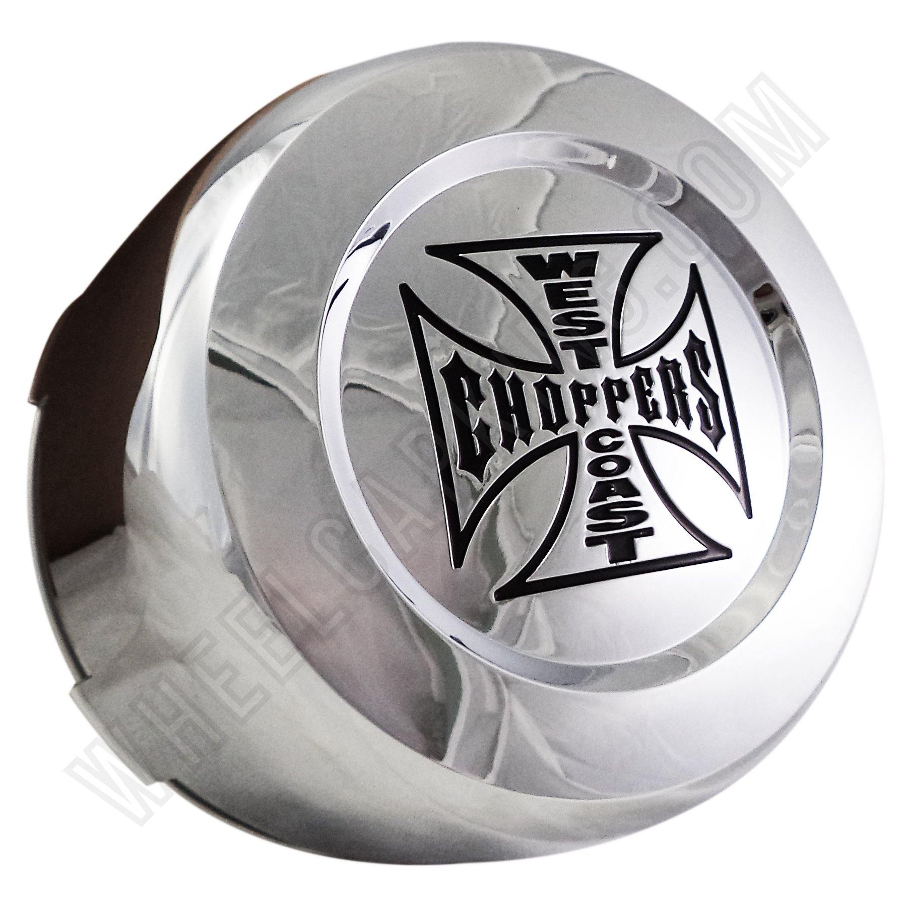Jesse James West Coast Choppers Chrome Custom Wheel Center Cap # 1001-45 (1 CAP)