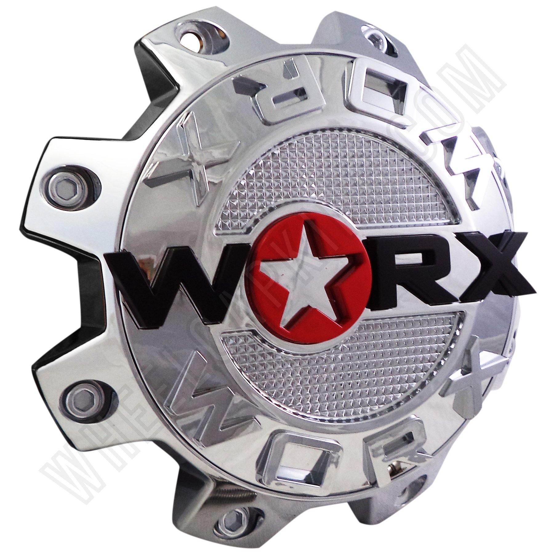 Worx Wheels Chrome Custom Wheel Center Caps # 89-8808-CAP, 89-8808 (1 CAP)