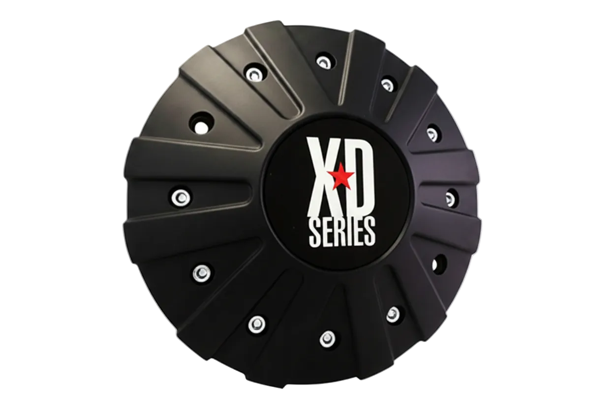 XD 846L215B black wheel center cap front view