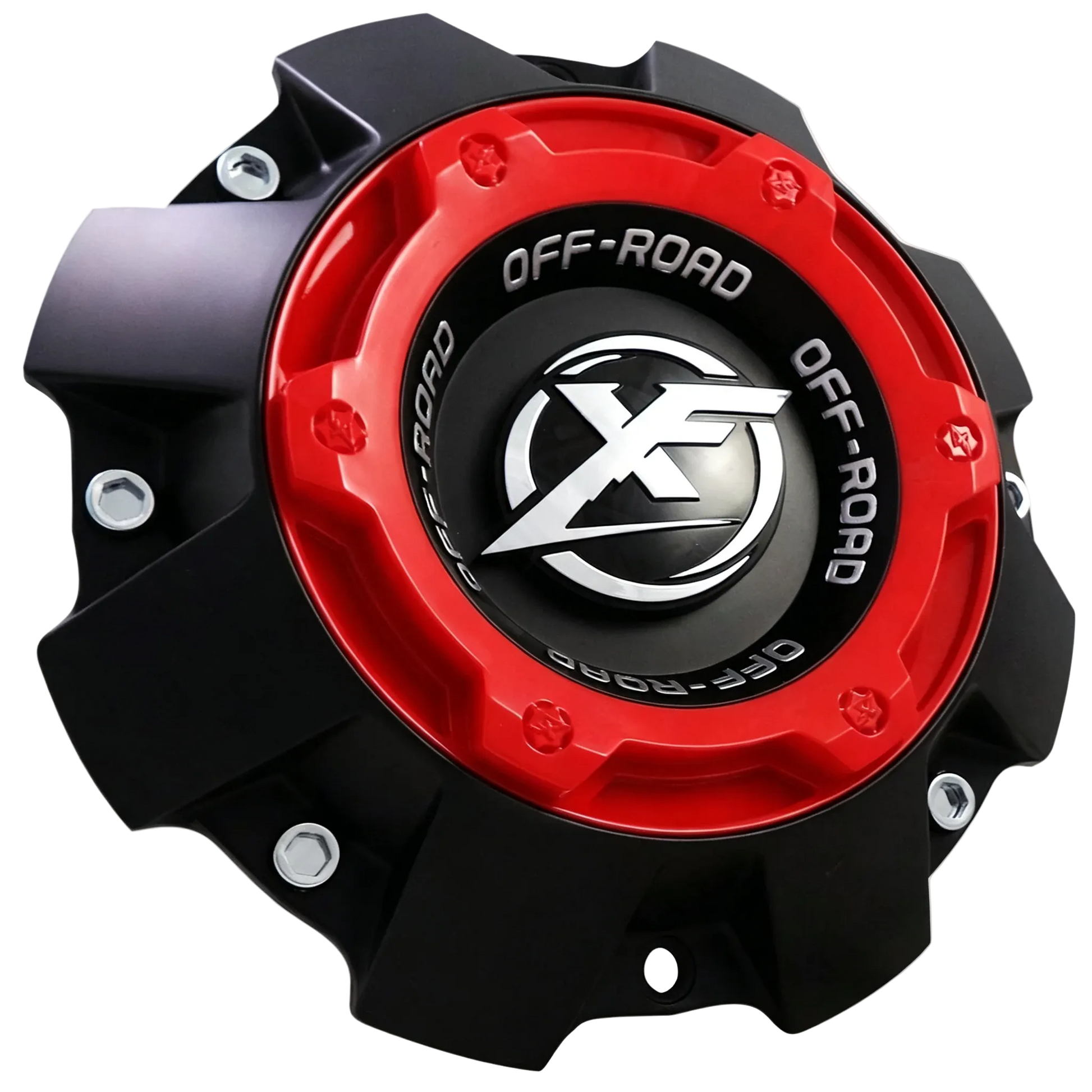 XF Off-Road 1444L227 black red center cap