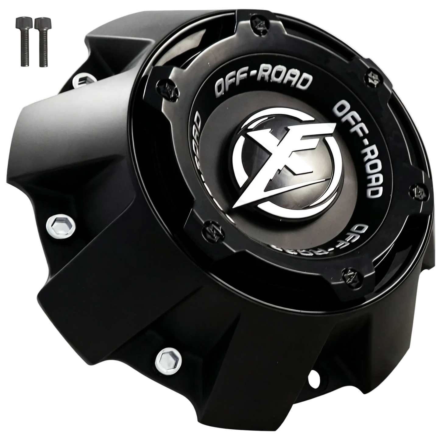XF Off-Road 1444L227H flat black center cap