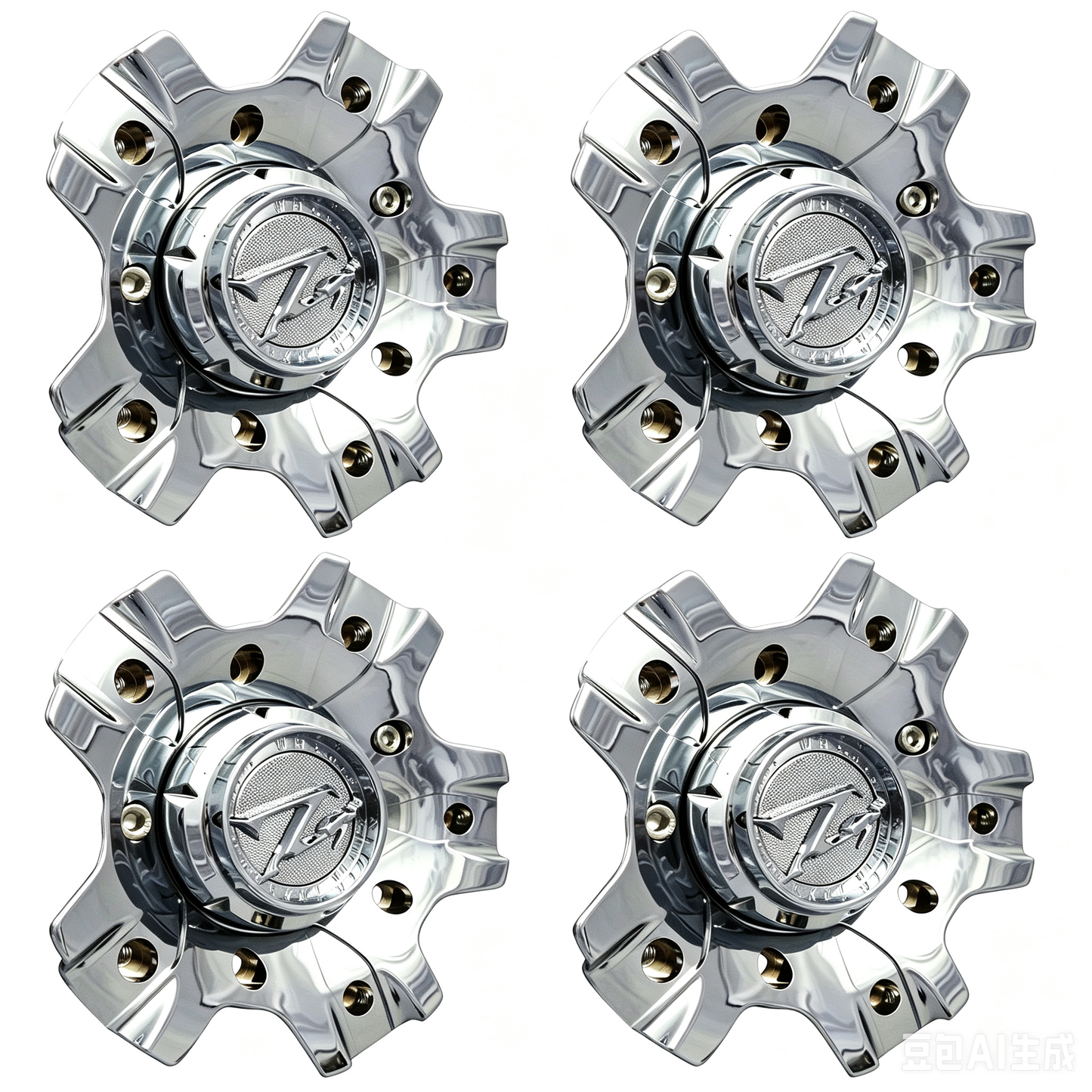 Four ZINIK Z-27 M-346 chrome center caps
